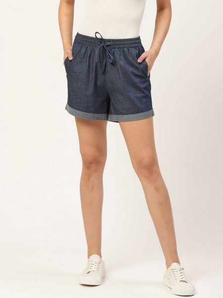 Slim Fit Denim Shorts