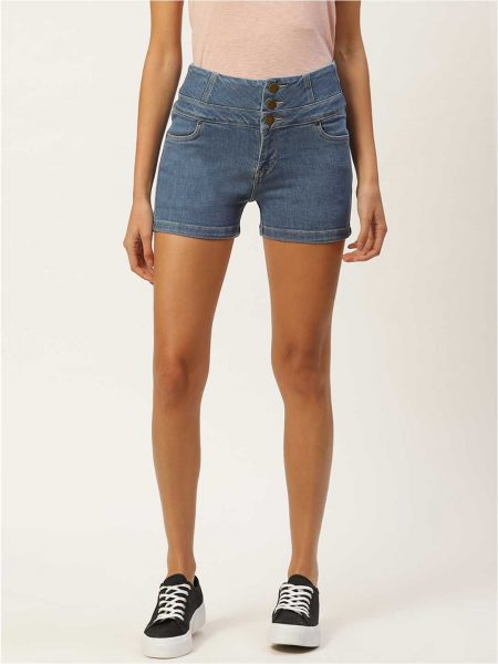Regular Fit Denim Shorts