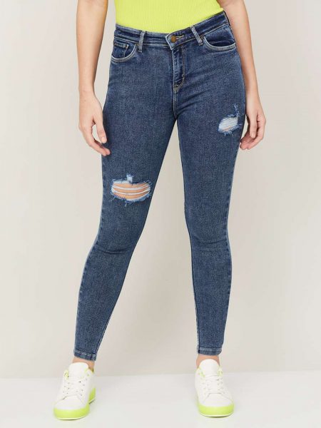 Skinny Fit High-Rise Low Distress