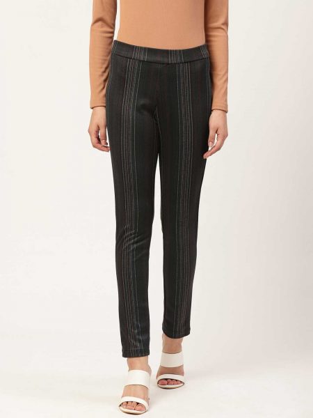 Checked High-Rise Skinny Fit Treggings