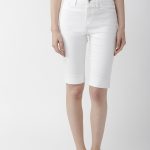Skinny Fit Denim Pedal Pusher Capri