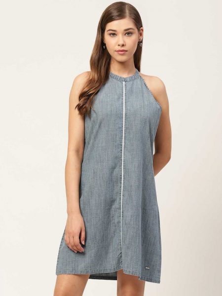 Denim A-Line Dress
