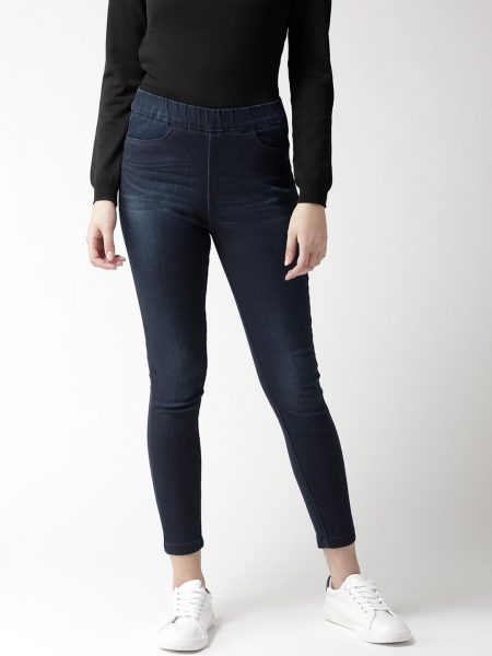 High-Rise Skinny Fit Denim Jeggings
