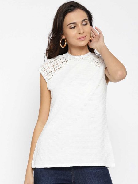 White Solid Top