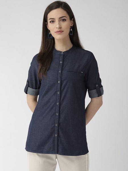 Regular Fit Solid Casual Shirt