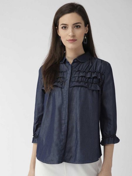 Regular Fit Solid Casual Shirt