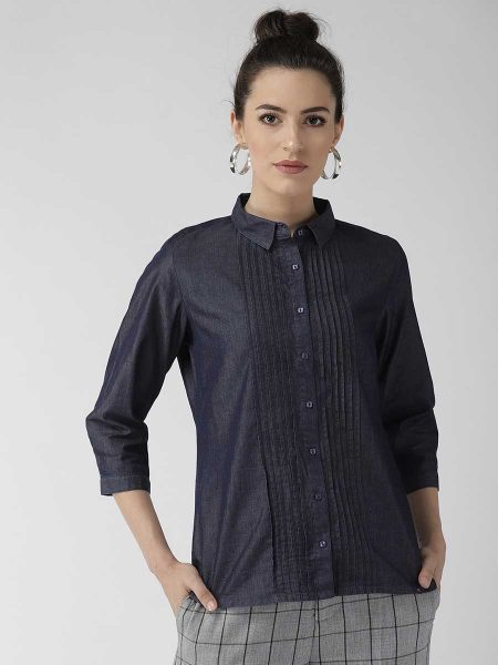 Regular Fit Solid Casual Shirt