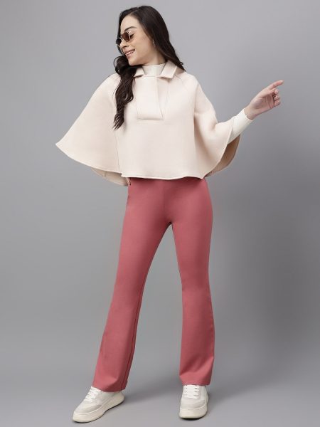 Blushcream Woollen Poncho