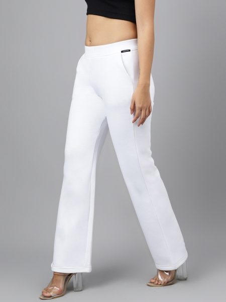 Women Comfort High-Rise Wide Leg Trousers