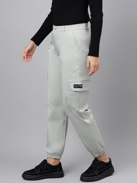 Women Cotton High Rise Joggers