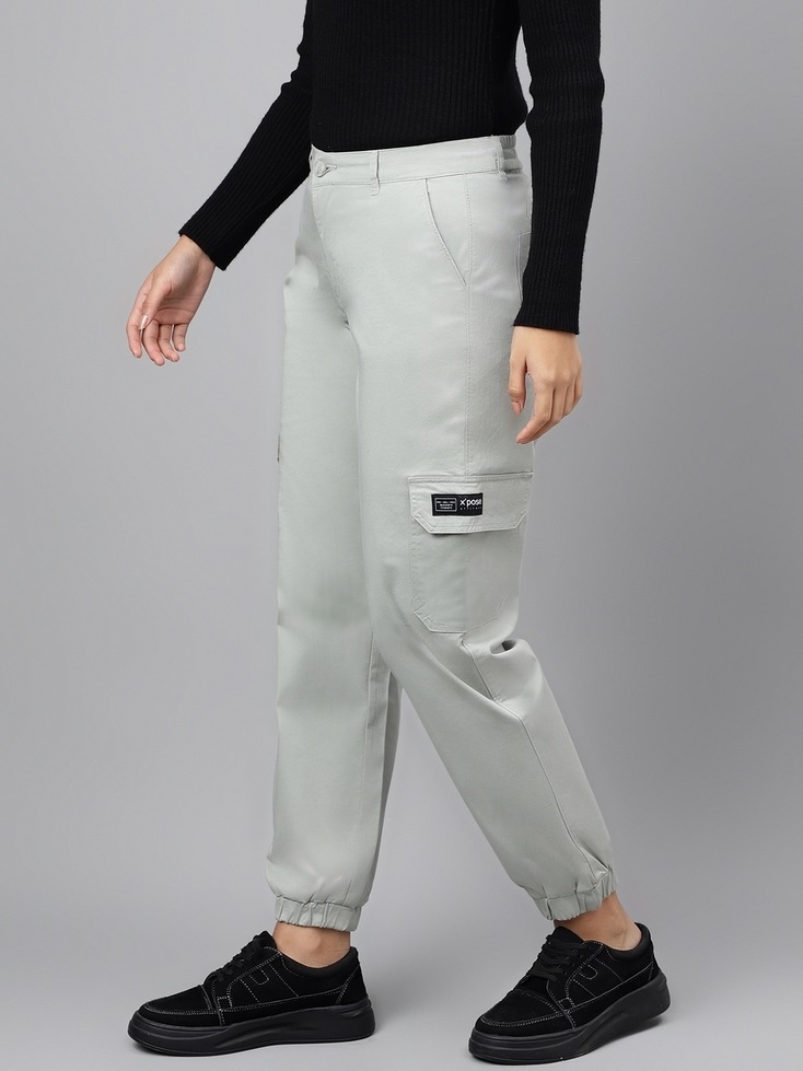 Cotton high rise joggers online